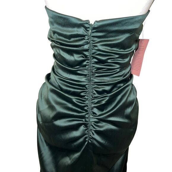 BHLDN Dark Green Midi Dress - Picture 7 of 16